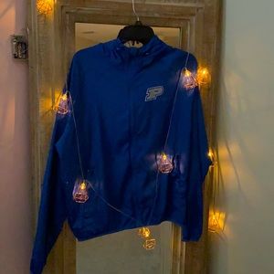 Small blue windbreaker